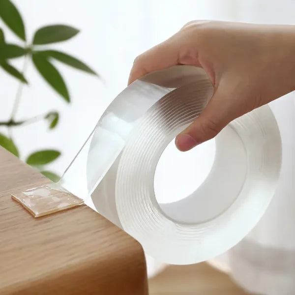 Nano Double-sided Tape (2 Meters) – Washable, Reusable, And Strong Adhesive For Multi-purpose Use – Versatile Tape For Home, Office, And Diy Projects